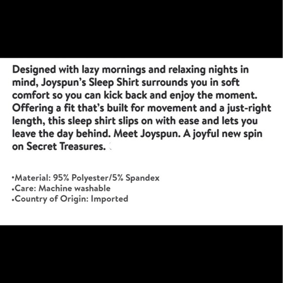 Joyspun Women’s Short Sleeve Sleep Shirt, Size 2X/3X - Picture 10 of 10